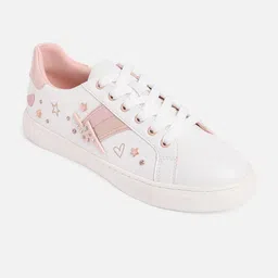 ALDO Women White & Pink Printed Sneakers-image-34