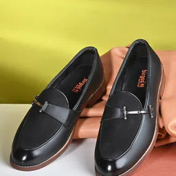 birgos Men Round Toe Horsebit Loafers-picture-29