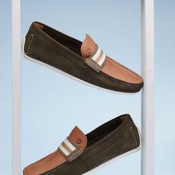 Ruosh Men Colourblocked Leather Loafers-image-75