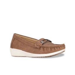 Bata Women Brown Textured Slip-On Sneakers-image-49