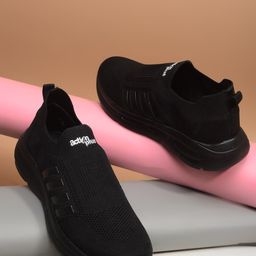 Action Men Woven Design Slip-On Round Toe Sneakers-image-11