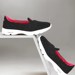 Aqualite Women Woven Design Slip-On Sneakers-14