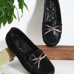Carlton London Women Embellished Heeled Loafers-43