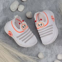 Lil Lollipop Kids Striped Lightweight Musical Slip-On Sneakers-2