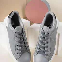 Carlton London sports Women Comfort Insole Contrast Sole Sneakers-23