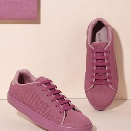 Mast & Harbour Women Woven Design Round-Toe Sneakers-image-67