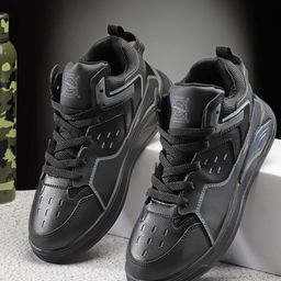 ASIAN Men Textured Lace Up Sneakers-image-12