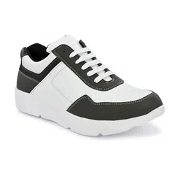 John Karsun Men Olive Green Colourblocked Sneakers-43