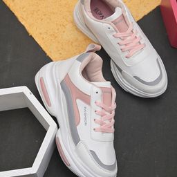 El Paso Women Colourblocked Synthetic Sneakers-48