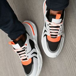 Roadster Men White Colourblocked Sneakers-image-42