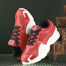 HRX by Hrithik Roshan Women Red Round Toe Comfort Insole Mesh Sneakers-picture-52