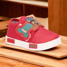 Lil Lollipop Kids Textured Comfort Insole Contrast Sole Musical Velcro Sneakers-image-90