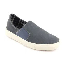 FAUSTO Men Lightweight Canvas Slip-On Sneakers-image-5