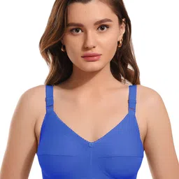 elina Full Coverage Non Padded Anti Bacterial Cotton Minimizer Bra-picture-10