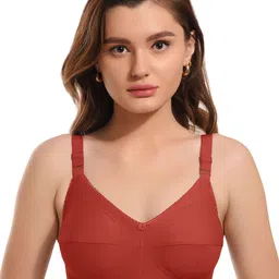 elina Full Coverage Non Padded Anti Bacterial Cotton Minimizer Bra-picture-2