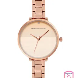 French Connection Women Rose Gold-Toned Dial & Rose Gold Toned Stainless Steel Bracelet Style Straps Watch-image-68