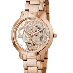 GUESS Women Rose Gold-Toned Embellished Dial Bracelet Style Straps Watch GW0300L3-image-57