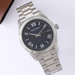 JOKER & WITCH Men Embellished Dial & Stainless Steel Bracelet Analogue Watch AMWW703-16