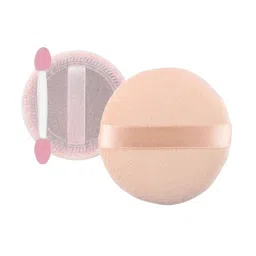 MAJESTIQUE Set Of 3 Flat Powder Puffs With Grip & Makeup Sponge With Stick-7