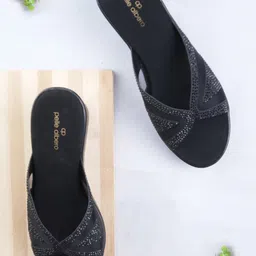 pelle albero Embellished Open Toe Wedge Heels-9