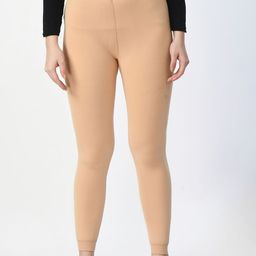 JMT Wear Women Solid Ankle Length Mid- Rise Winter Fleece Stockings-image-1