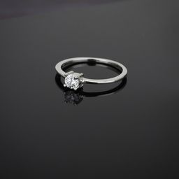 Carlton London 925 Sterling Silver-Women Rhodium-Plated CZ Stone Studded Finger Ring-image-50