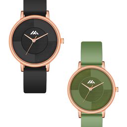 Shocknshop Women Pack Of 2 Round Analogue Watch MT536-38-image-63