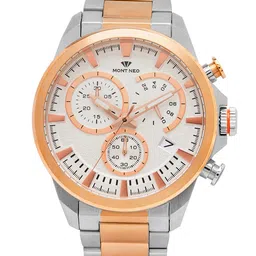 MONT NEO Men Stainless Steel Bracelet Style Straps Analogue Watch 7011M-M1303-29