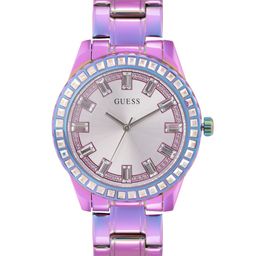 GUESS Women Embellished Dial & Stainless Steel Bracelet Style Straps Analogue Watch-image-51