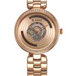 Titan Women Embellished Dial Bracelet Style Straps Analogue Watch 95229WM01-image-86