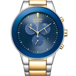 Citizen Men Stainless Steel Bracelet Style Straps Analogue Watch AT2244-84L-32
