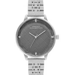 French Connection Women Dial & Stainless Steel Bracelet Style Straps Analogue Watch FCN0100SM-49