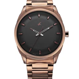 Fastrack Men Brass Dial & Bracelet Style Straps Analogue Watch 3273QM01-6