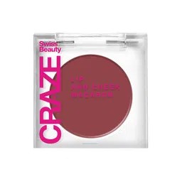 SWISS BEAUTY Craze Lip & Cheek Macaron With Vitamin E & Olive Oil - Strawberry-16
