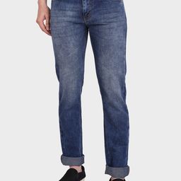 Mast & Harbour Men Blue Micheal Clean Look Slim Fit Light Fade Jeans-image-98