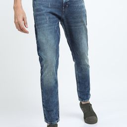HIGHLANDER Men Blue Tapered Fit Stretchable Jeans-picture-24