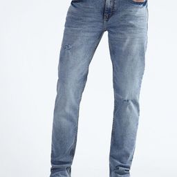 Flying Machine Men Straight Fit Mildly Distressed Heavy Fade Stretchable Jeans-picture-27