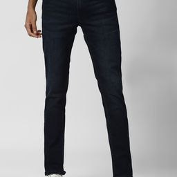 Peter England Casuals Men Blue ACE Slim Tapered Fit Light Fade Stretchable Jeans-image-61