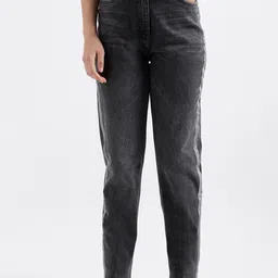 ELLE Women Straight Fit Clean Look Light Fade with Side Stripe Stretchable Jeans-image-101