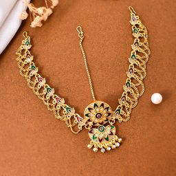 Silvermerc Designs Gold-Plated Matha Patti-image-4