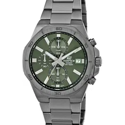 CASIO Men Stainless Steel Bracelet Strap Analogue Chronograph Watch ED586 EFV-640DC-3AVUDF-25
