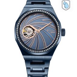 Titan Women Blue Skeleton Dial & Blue Stainless Steel Bracelet Style Straps Analogue Watch-image-59