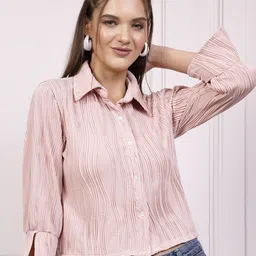 Athena Immutable Textured Shirt Style Top-image-14