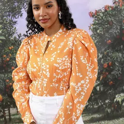 Tokyo Talkies Floral Printed Regular Top-image-84