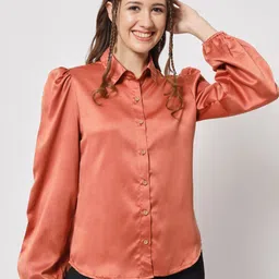 angloindu Puff Sleeves Shirt Style Top-picture-15
