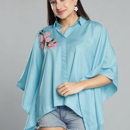 LetsDressUp Shirt Collar Flared Sleeve Shirt Style Kaftan Top-image-80