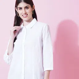 IX IMPRESSION Cotton Shirt Style Top-picture-28