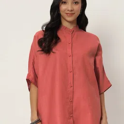 9rasa Cotton Oversized Loose Fit Shirt Style Top-picture-38