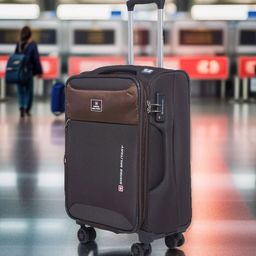 SWISS MILITARY Platinum Hard-Sided 360-Degree Rotation Cabin Trolley Suitcase-48L-25