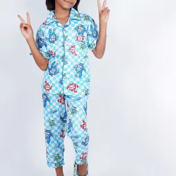 BAESD Kids Cartoon Characters Printed Pure Cotton Night suit-picture-21